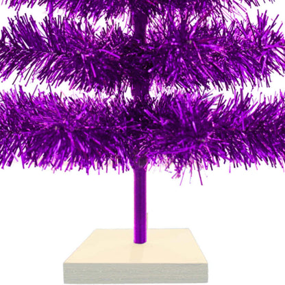 PURPLE TINSEL CHRISTMAS TREE