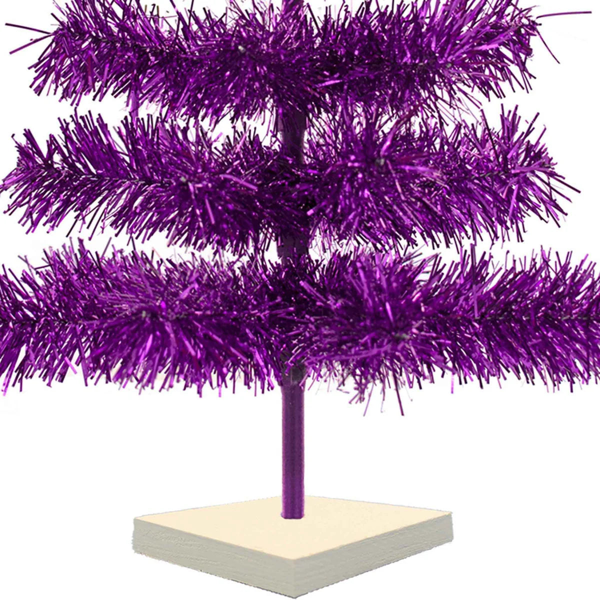 PURPLE TINSEL CHRISTMAS TREE