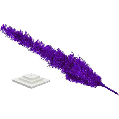 PURPLE TINSEL CHRISTMAS TREE
