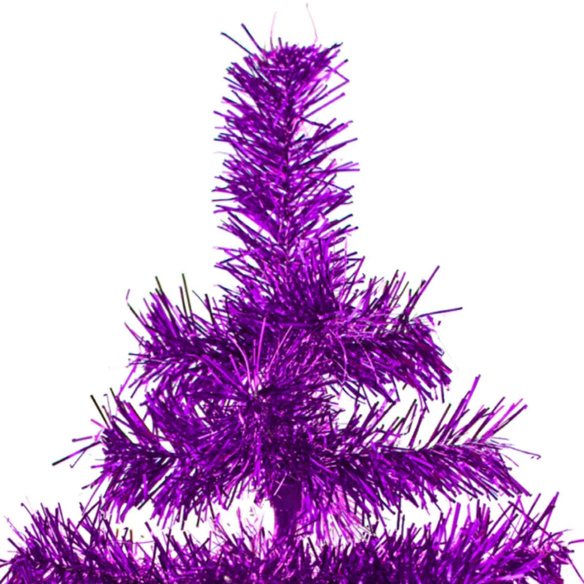 PURPLE TINSEL CHRISTMAS TREE