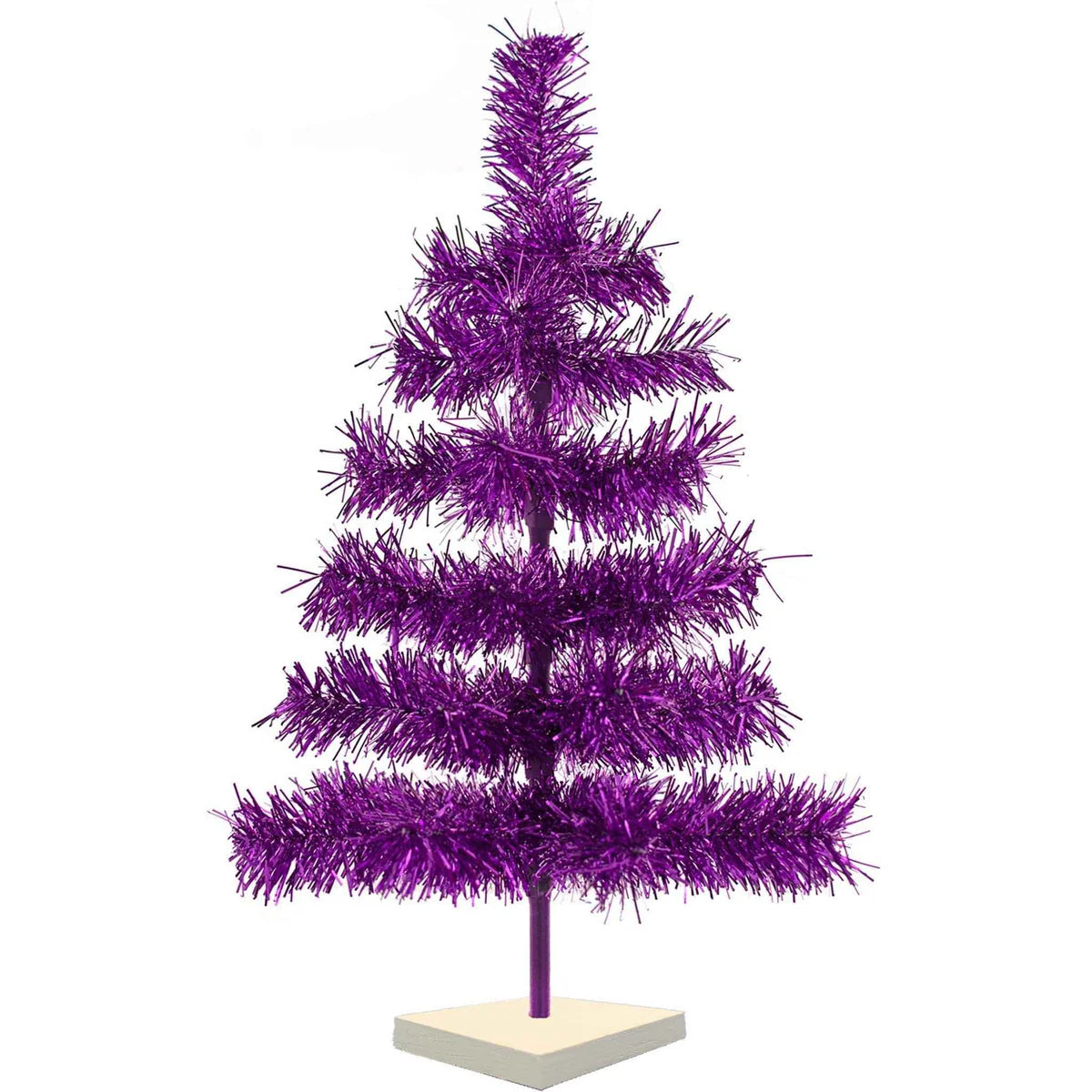 PURPLE TINSEL CHRISTMAS TREE