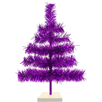 PURPLE TINSEL CHRISTMAS TREE