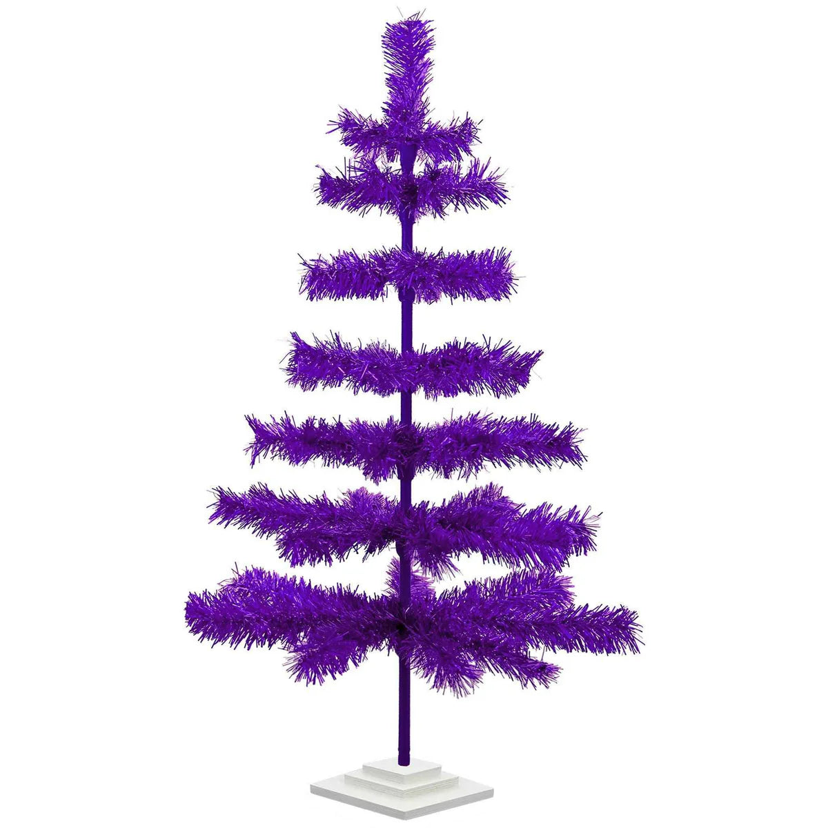 PURPLE TINSEL CHRISTMAS TREE