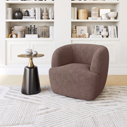 GOVAN SWIVEL CHAIR BROWN