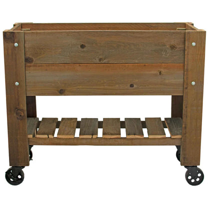 RAISED BED PLANTER BOX ON CASTERS