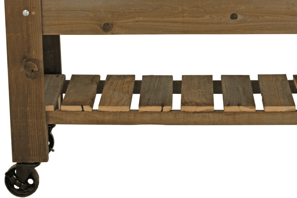RAISED BED PLANTER BOX ON CASTERS