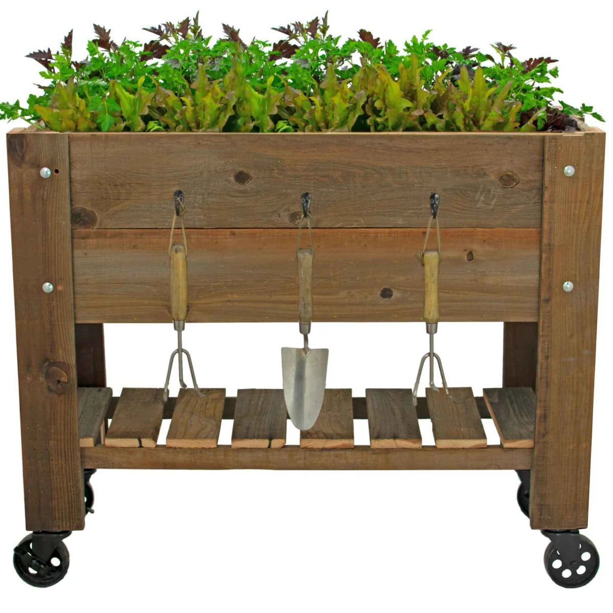 RAISED BED PLANTER BOX ON CASTERS