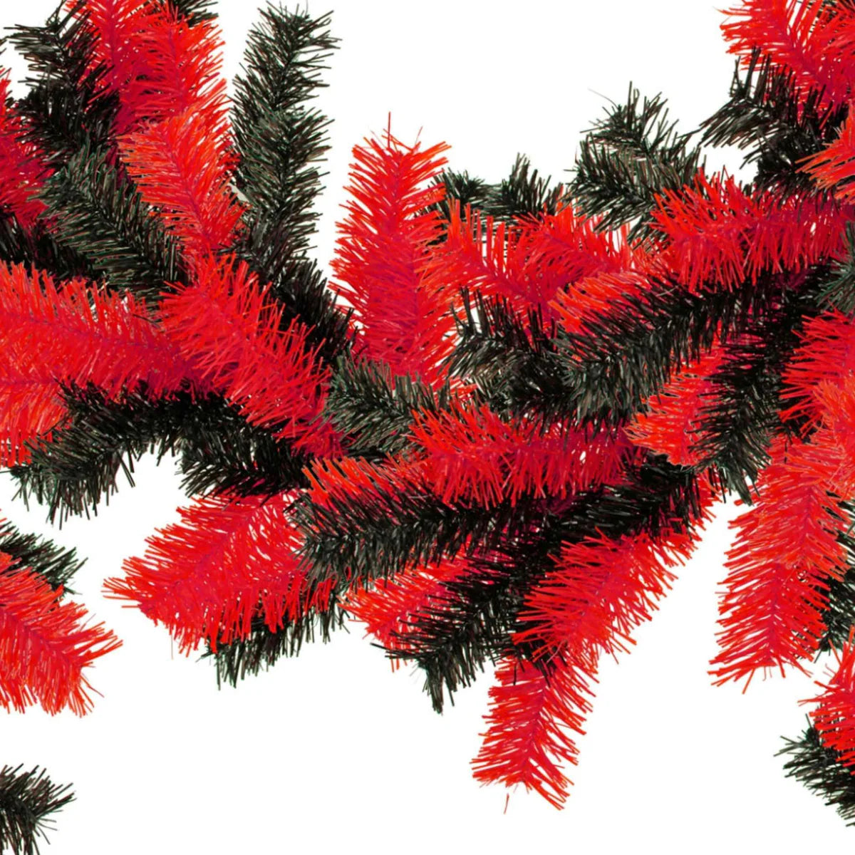 RED AND BLACK CHRISTMAS GARLAND