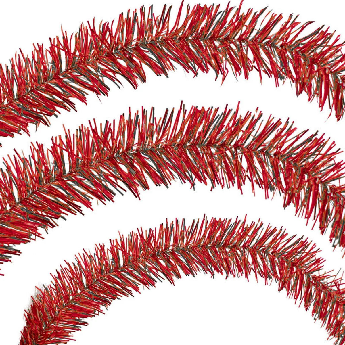 RED & BLACK TINSEL GARLAND