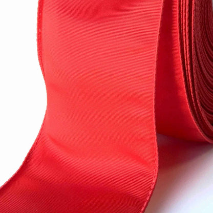 RED BENGALINE CHRISTMAS RIBBON