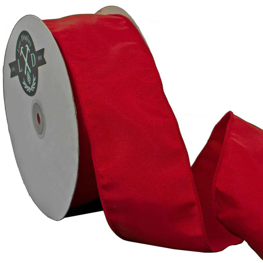 RED BENGALINE CHRISTMAS RIBBON