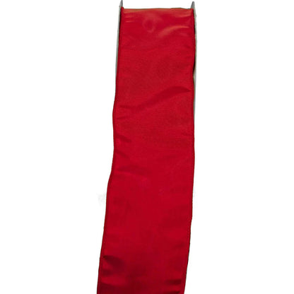 RED BENGALINE CHRISTMAS RIBBON