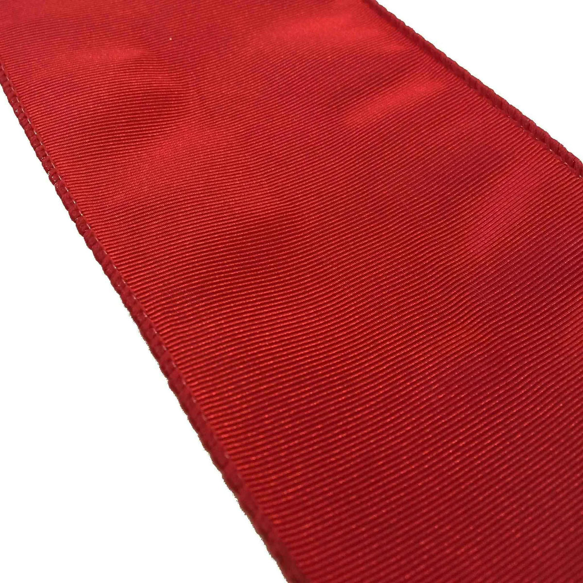 RED BENGALINE CHRISTMAS RIBBON