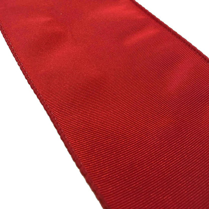 RED BENGALINE CHRISTMAS RIBBON