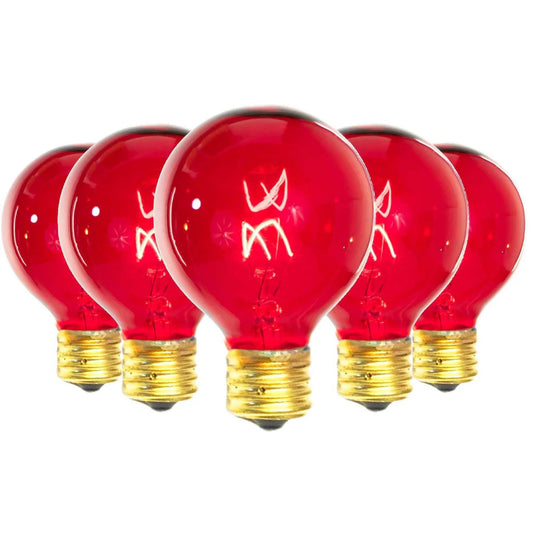 RED G50 LIGHT BULBS