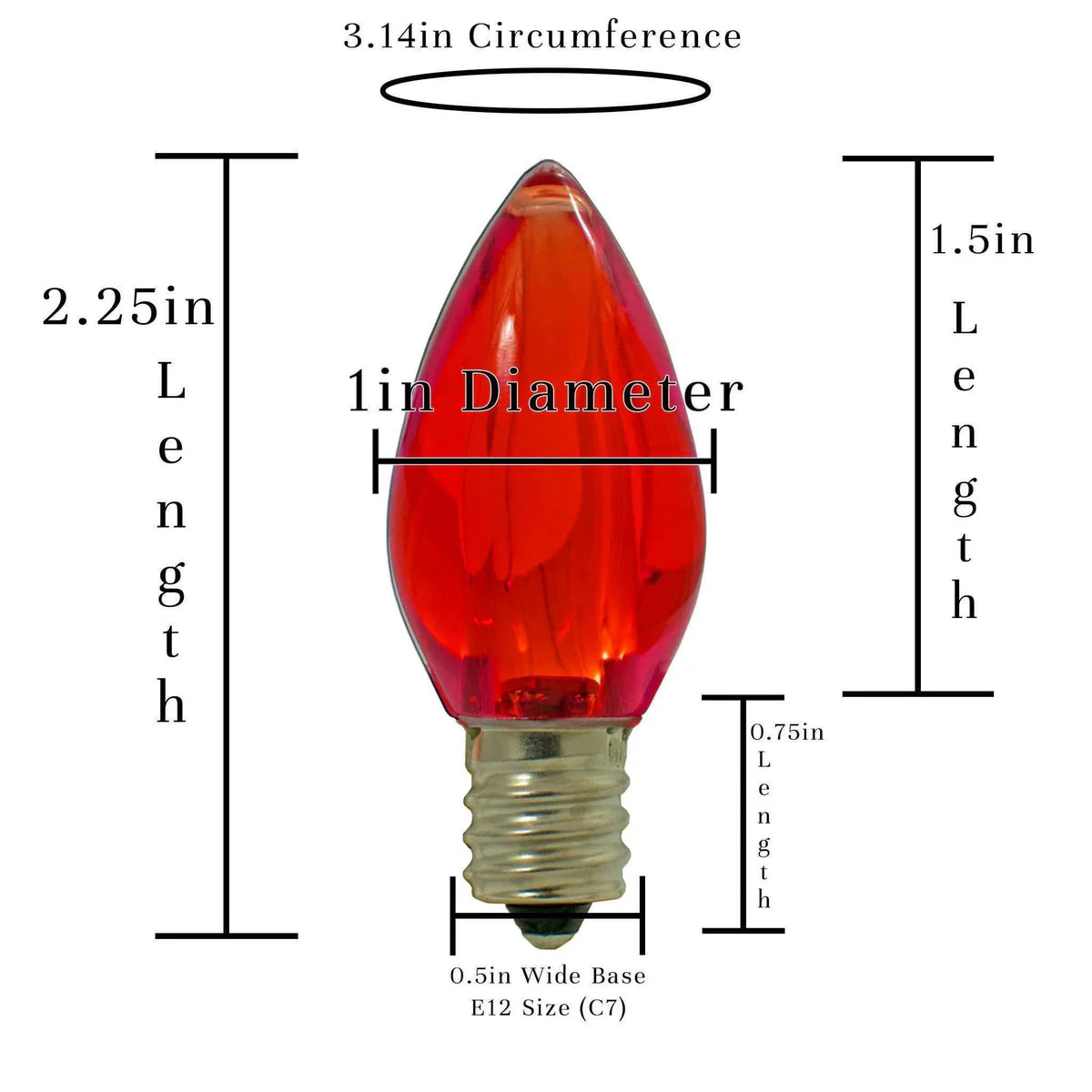 RED LED LIGHT BULBS
