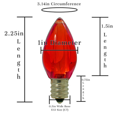 RED LED LIGHT BULBS