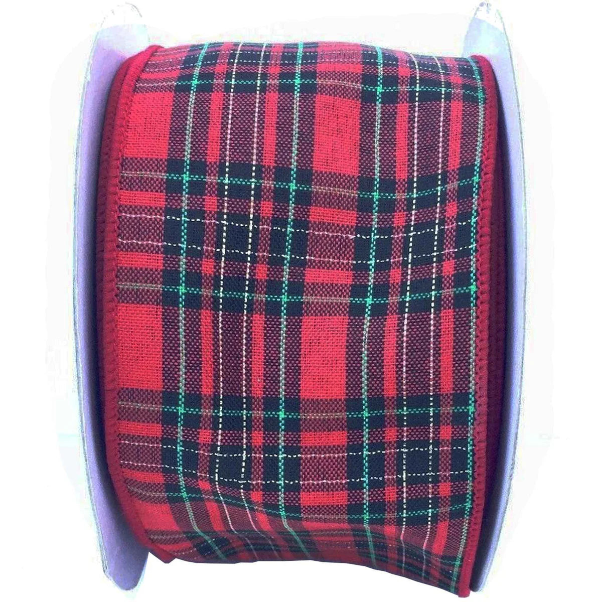 RED PLAID RIBBON