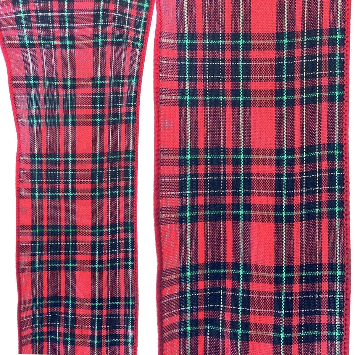RED PLAID RIBBON
