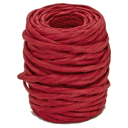 RED RAFFIA PAPER TWINE