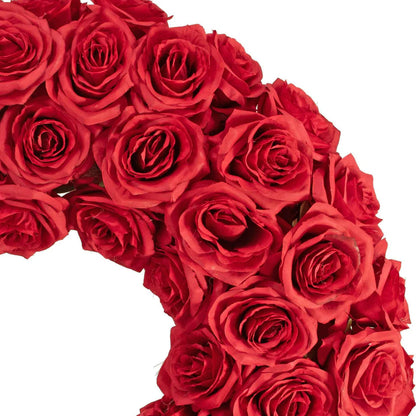 RED ROSE WREATH