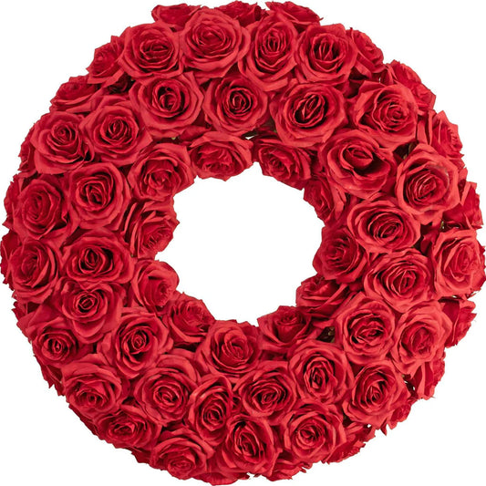 RED ROSE WREATH