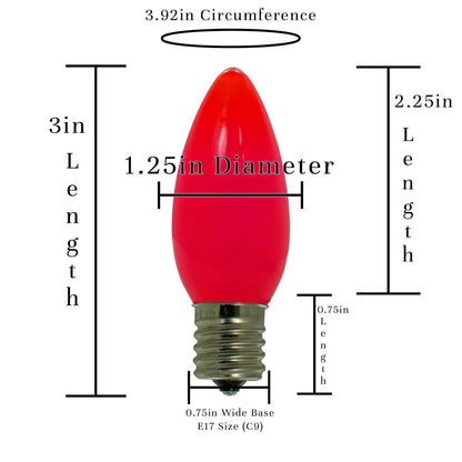 RED SOLID LED LIGHT BULBS