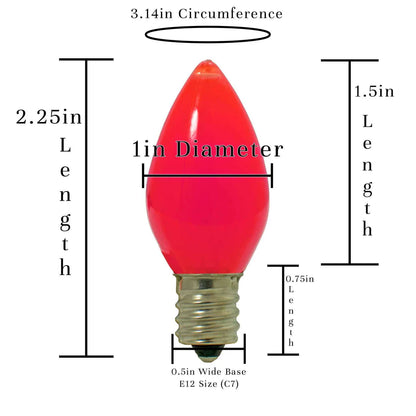 RED SOLID LED LIGHT BULBS
