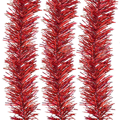 RED TINSEL GARLAND