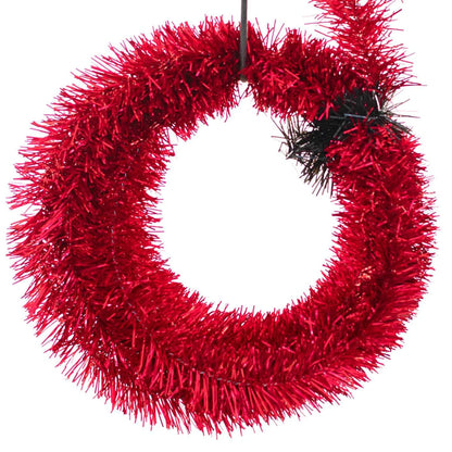 RED TINSEL GARLAND