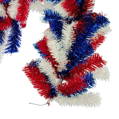 RED, WHITE, AND BLUE BRUSH GARLAND