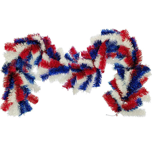 RED, WHITE, AND BLUE BRUSH GARLAND