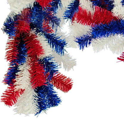 RED, WHITE, AND BLUE BRUSH GARLAND