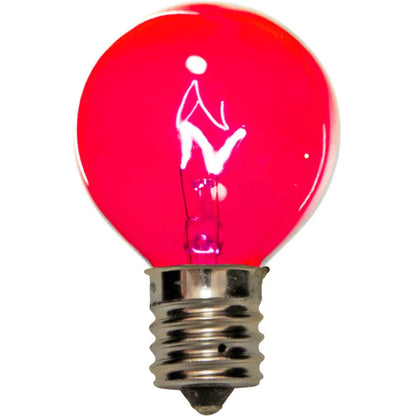 RED, WHITE, & BLUE G40 LIGHT BULBS