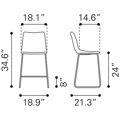 SMART COUNTER STOOL VINTAGE ESPRESSO