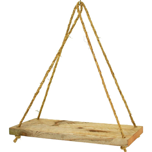 ROPE HANGING WOOD SHELF