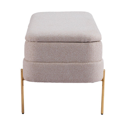 LEBRETON STORAGE BENCH OATMEAL BEIGE
