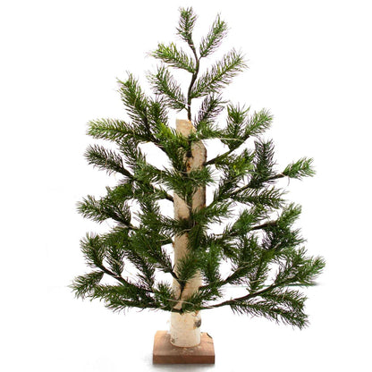 RUSTIC BIRCH POLE CHRISTMAS TREE