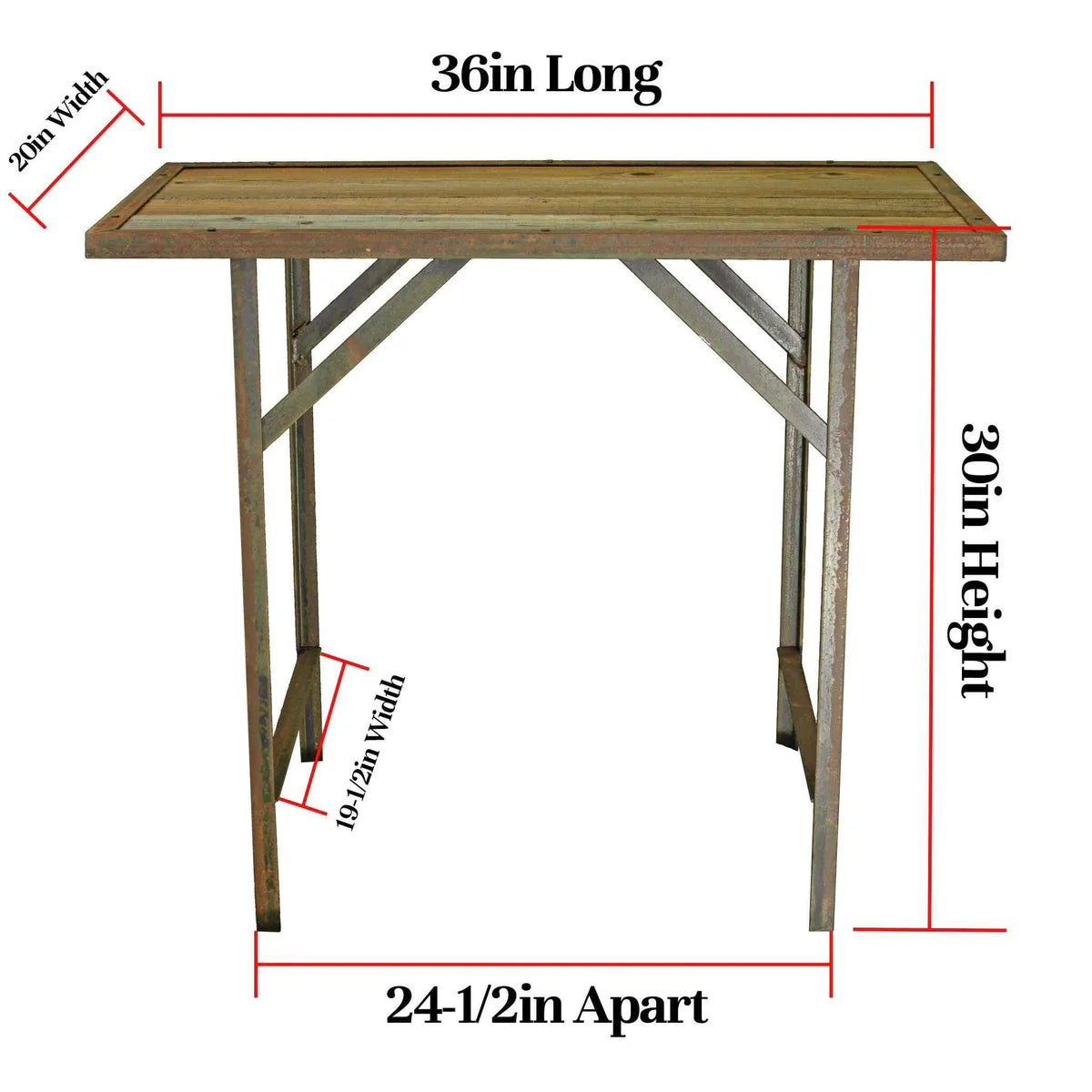 RUSTIC OUTDOOR WORK TABLE