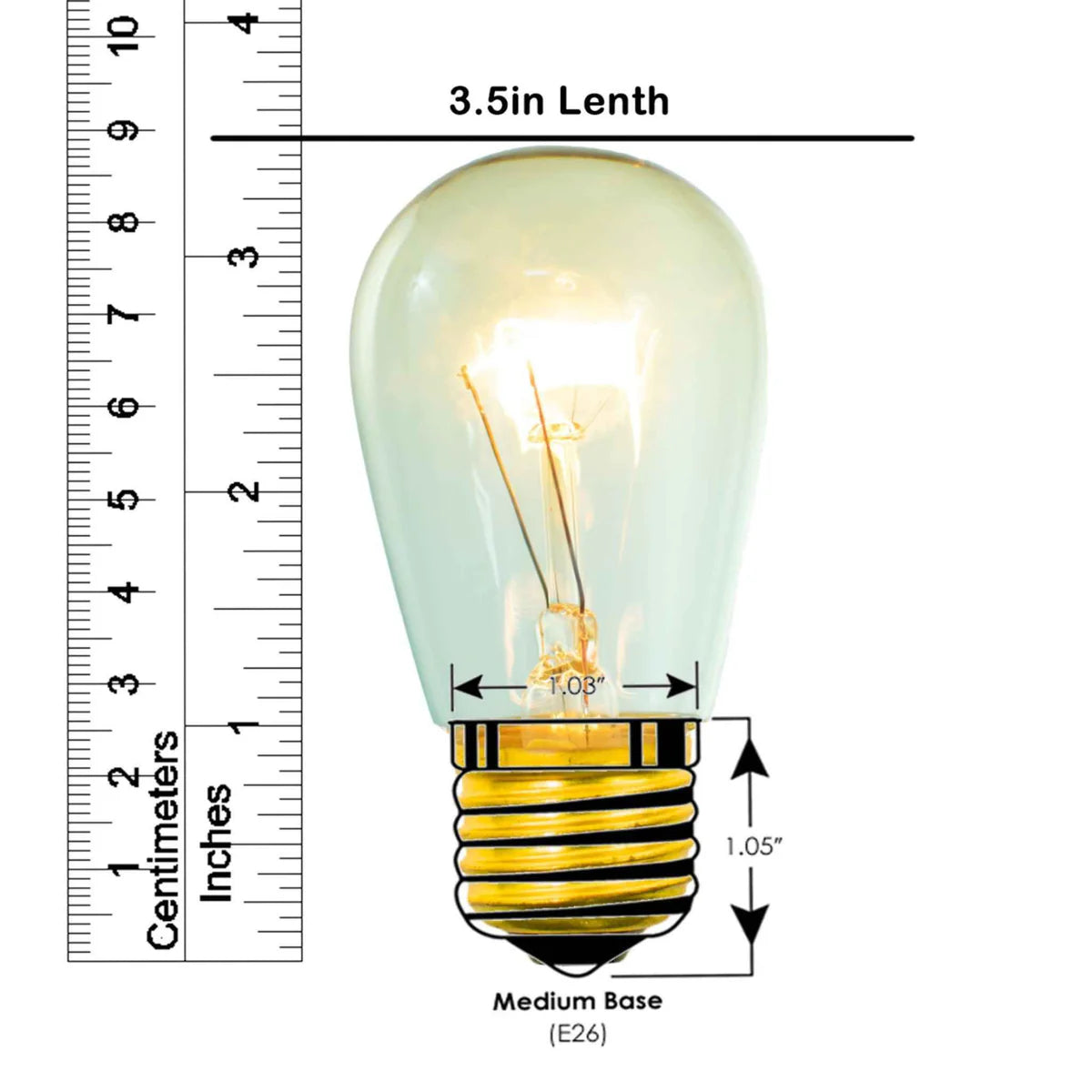 S14 EDISON LIGHT BULBS