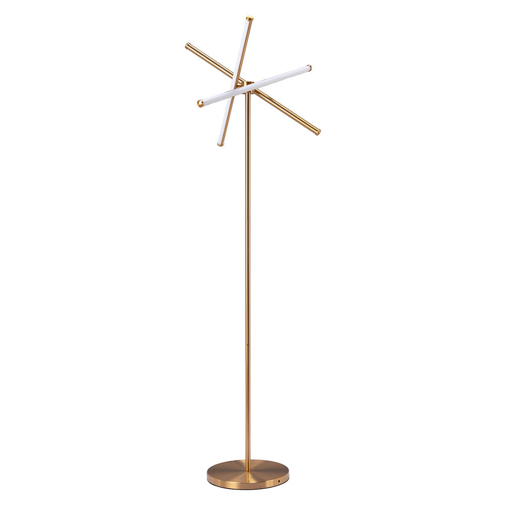GARZA FLOOR LAMP BRASS