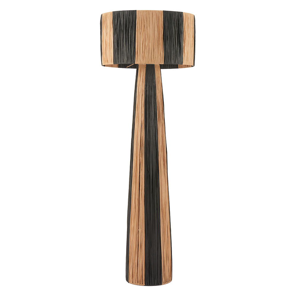 GALA FLOOR LAMP BLACK & NATURAL