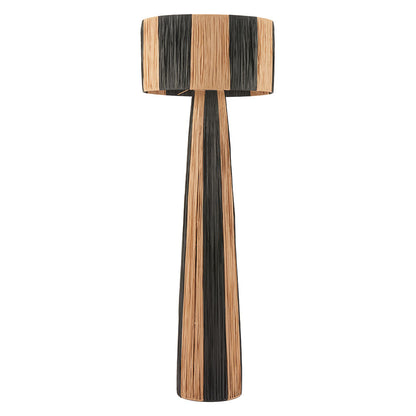 GALA FLOOR LAMP BLACK & NATURAL