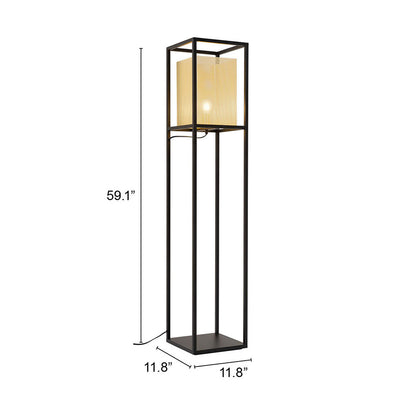 YVES FLOOR LAMP GOLD & BLACK