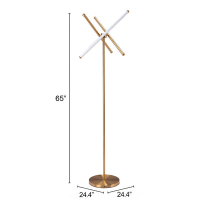GARZA FLOOR LAMP BRASS