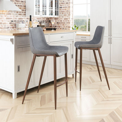 MAGNUS BARSTOOL SLATE GRAY & WALNUT