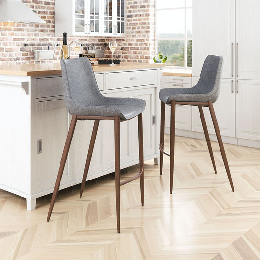 MAGNUS BARSTOOL SLATE GRAY & WALNUT