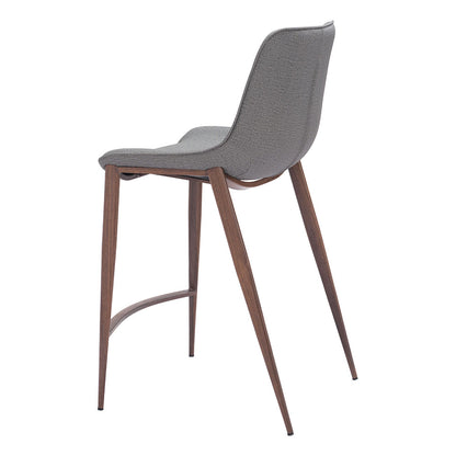 MAGNUS COUNTER STOOL SLATE GRAY & WALNUT