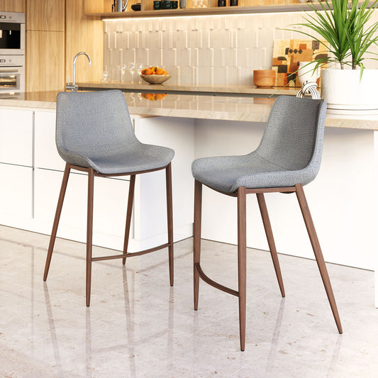 MAGNUS COUNTER STOOL SLATE GRAY & WALNUT