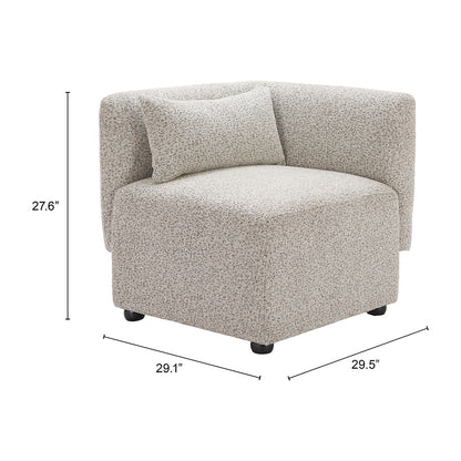 SIMU CORNER CHAIR DUNE GREIGE